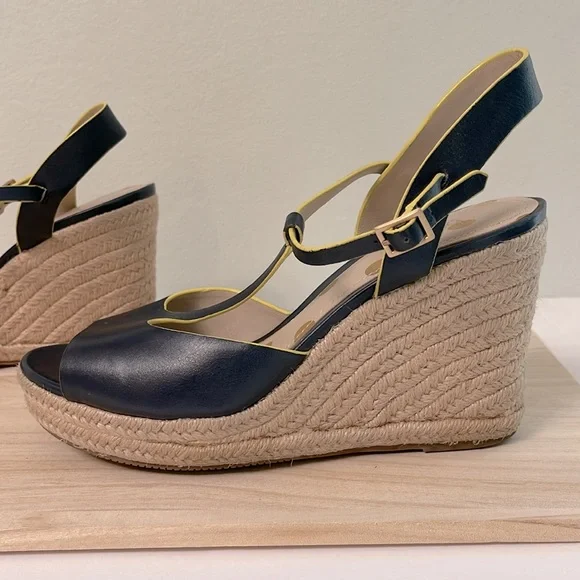 Boden Carrie Espadrille Wedge, Dark Navy Sz 40 - Picture 6 of 16